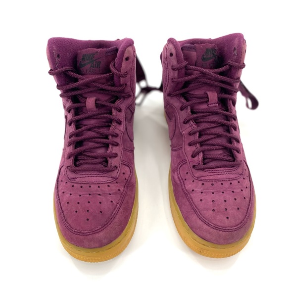 Nike Air Force 1 High WB ‘Bordeaux’ Grade School Size 4Y - Picture 6 of 7